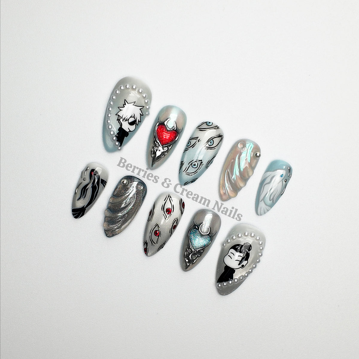 Gojo & Geto Nails