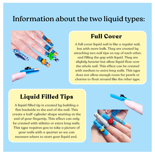 Custom Liquid Nails (Liquid Filled Tips)
