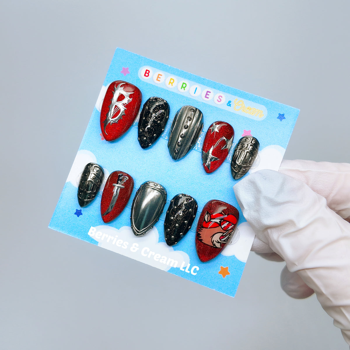 Red Bilmuri Nails