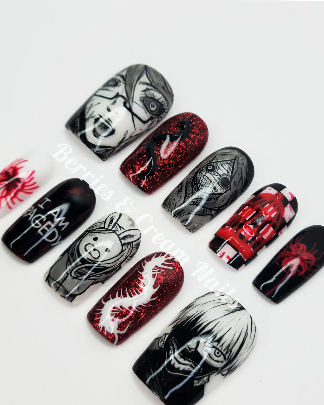 Tokyo Ghoul Nails