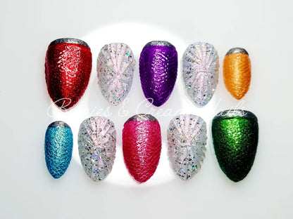 Christmas Light Nails