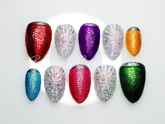 Christmas Light Nails