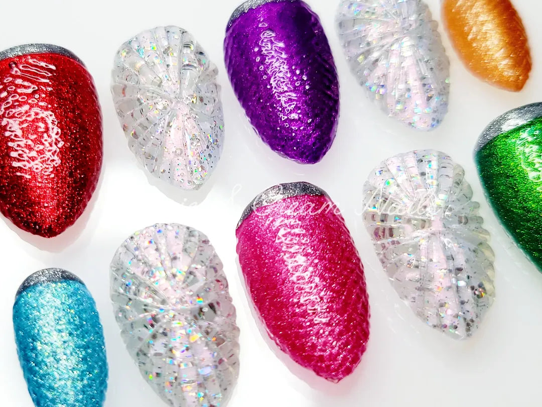 Christmas Light Nails