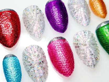 Christmas Light Nails