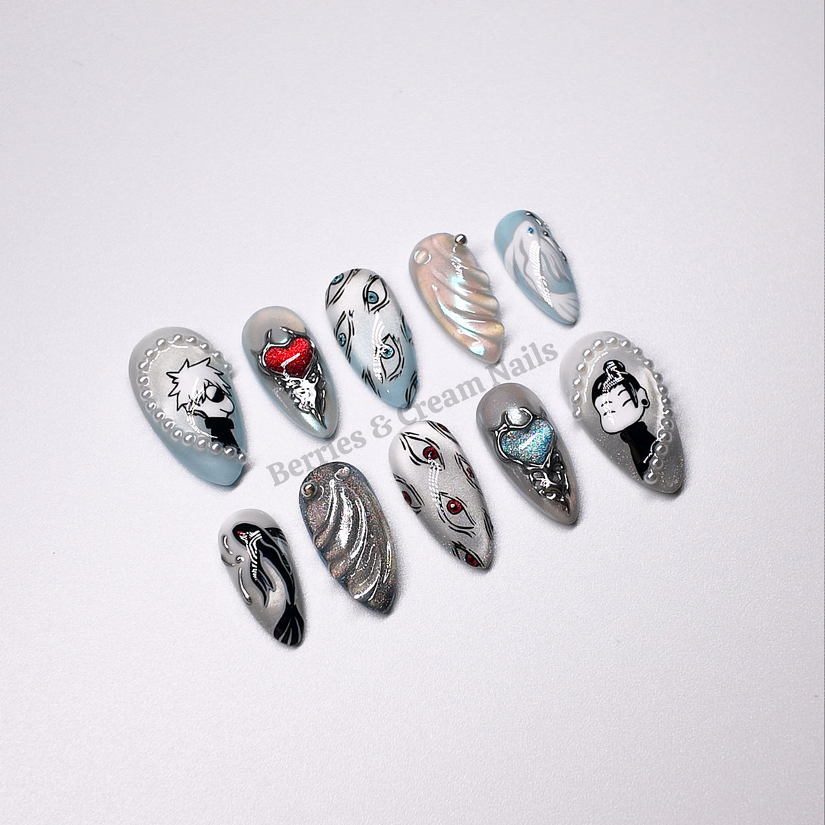 Gojo & Geto Nails