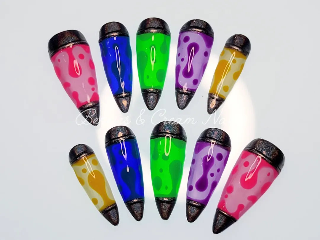 Lava Lamp Nails