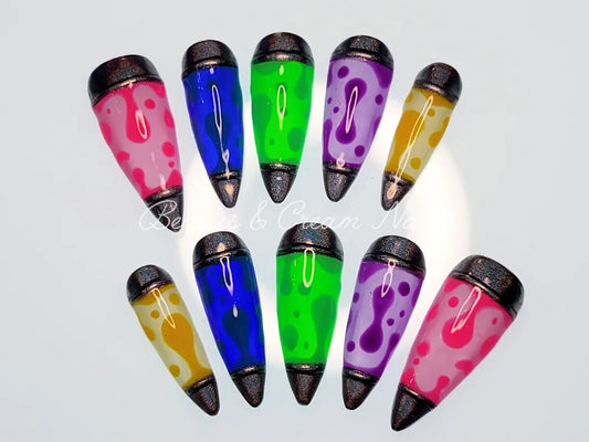 Lava Lamp Nails