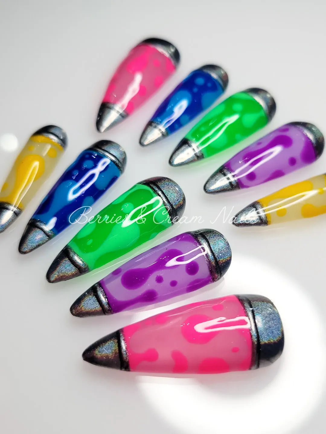 Lava Lamp Nails
