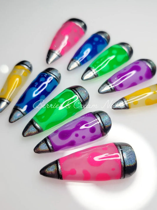 Lava Lamp Nails