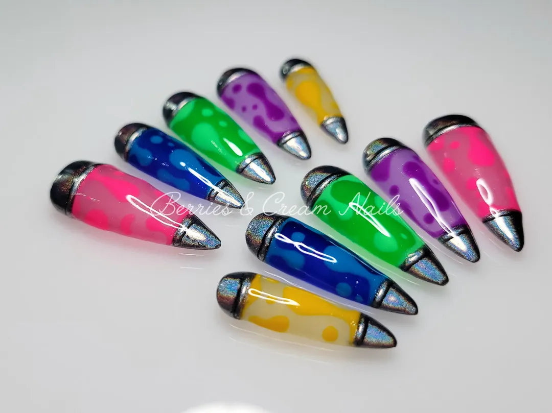 Lava Lamp Nails