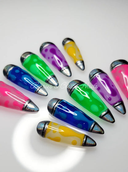 Lava Lamp Nails