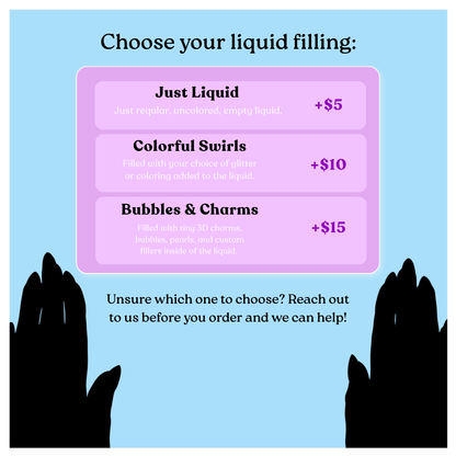 Custom Liquid Nails (Liquid Filled Tips)