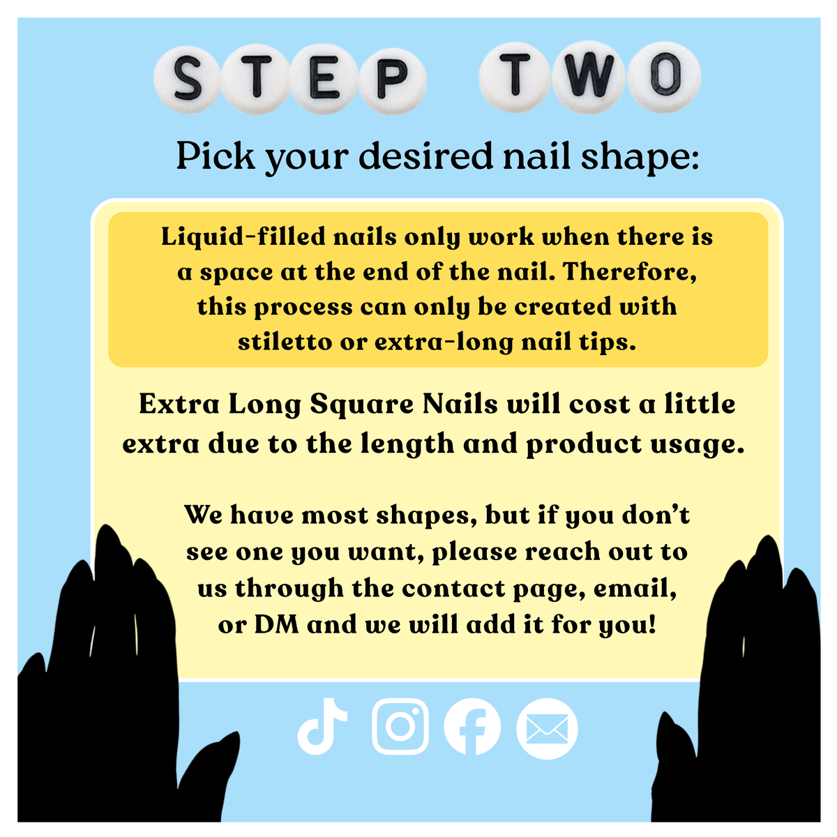 Custom Liquid Nails (Liquid Filled Tips)