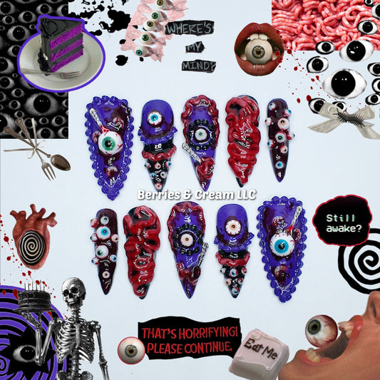 Eyeball Cake Nails