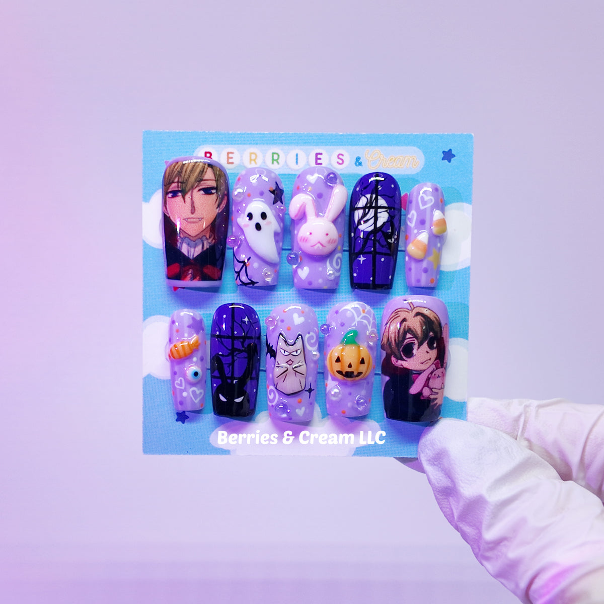 Ouran High School Host Club Halloween Nails