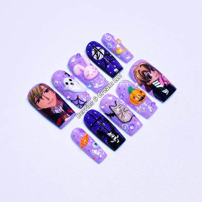 Ouran High School Host Club Halloween Nails