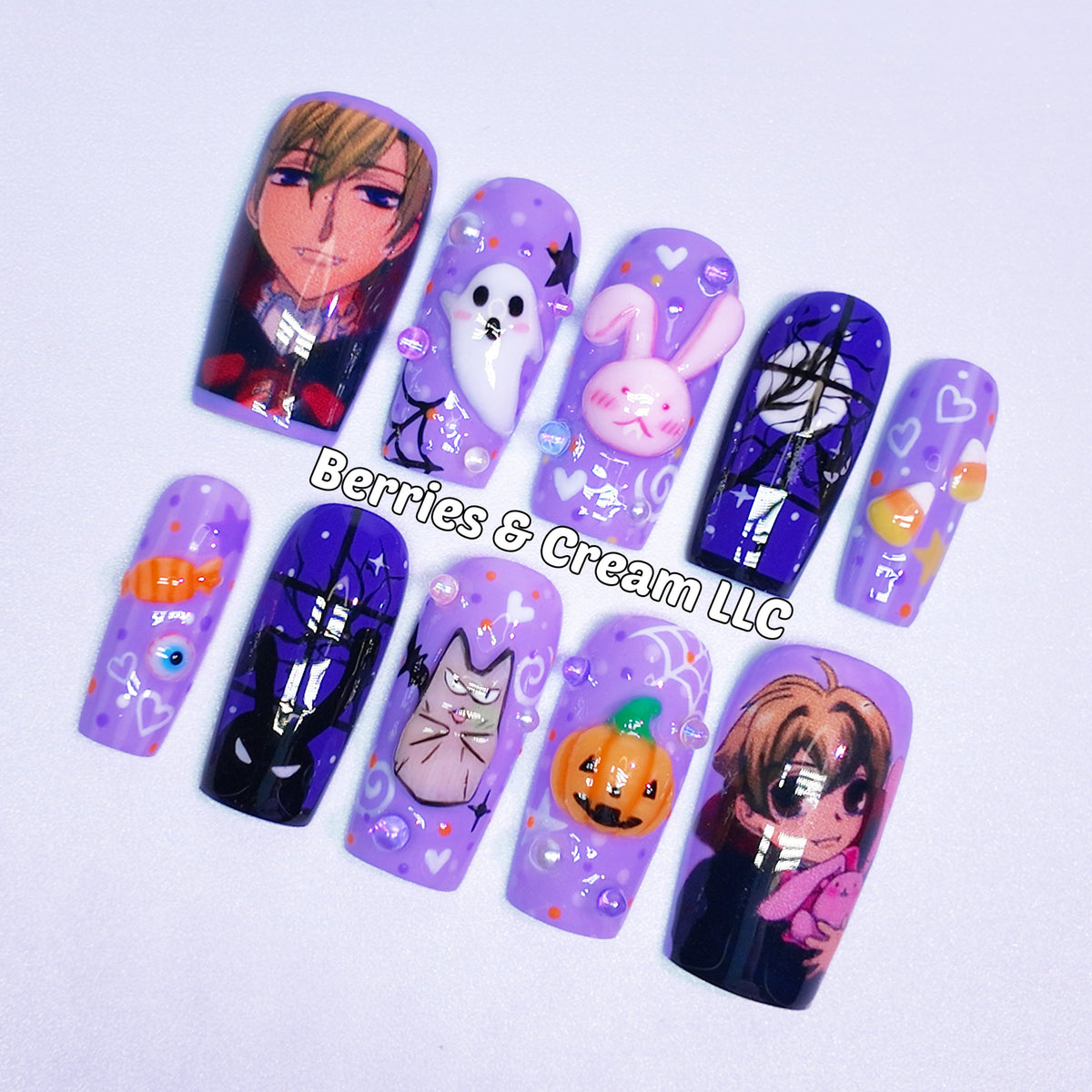 Ouran High School Host Club Halloween Nails
