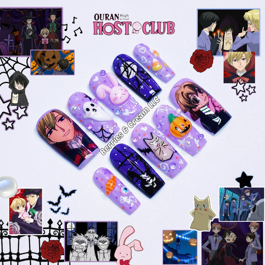 Ouran High School Host Club Halloween Nails