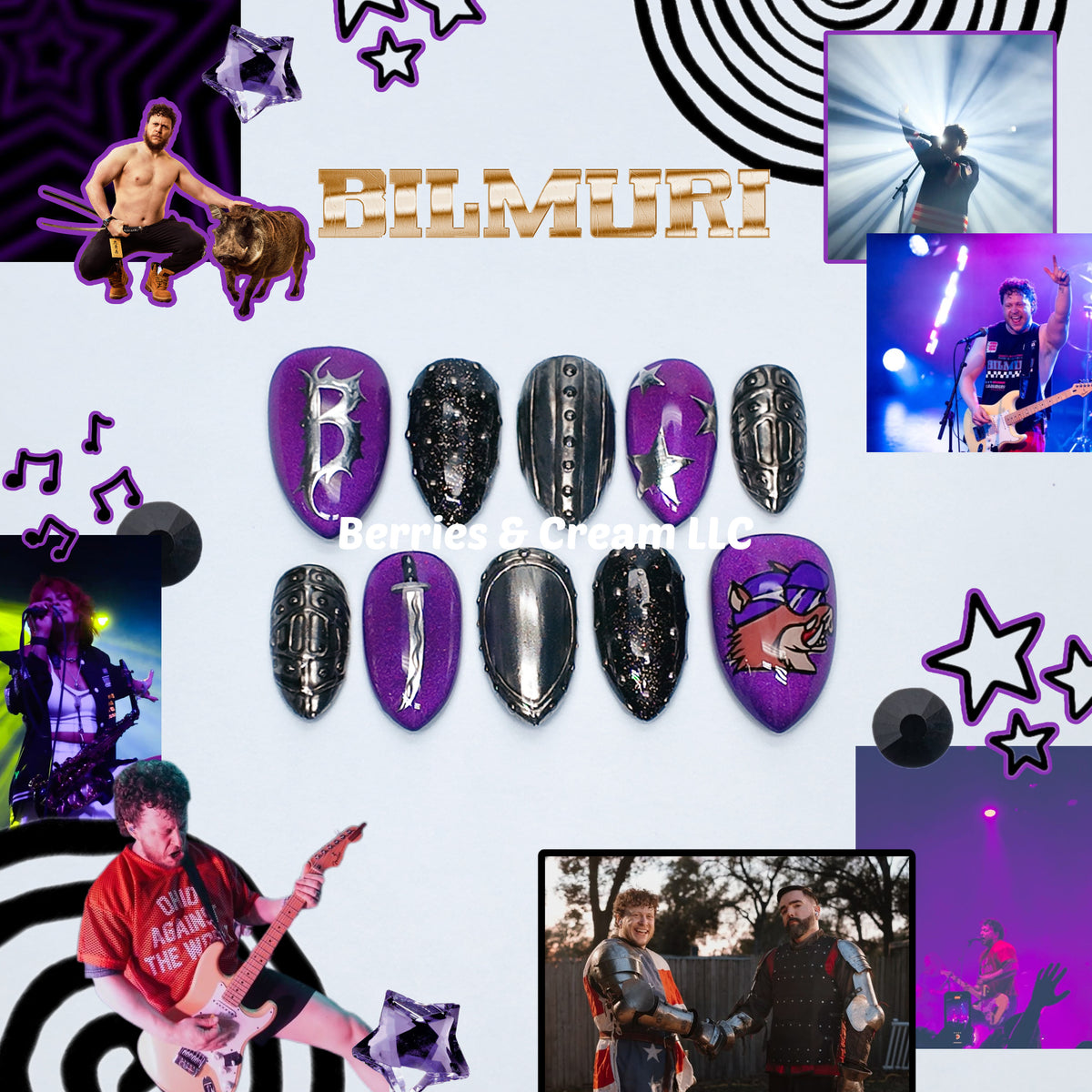 Purple Bilmuri Nails