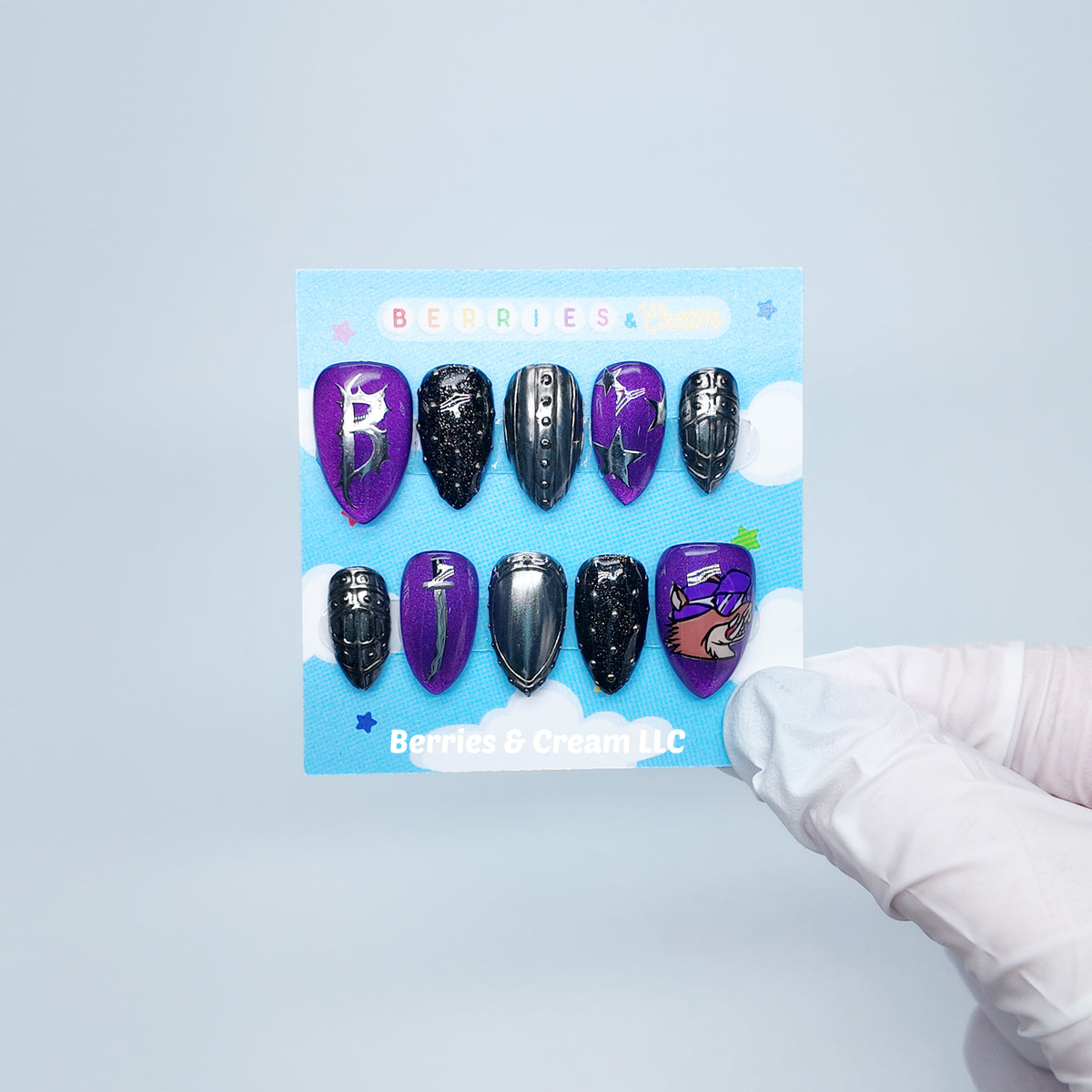 Purple Bilmuri Nails