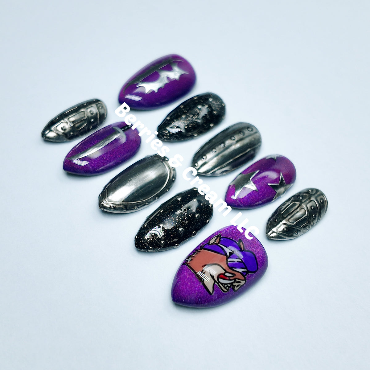 Purple Bilmuri Nails