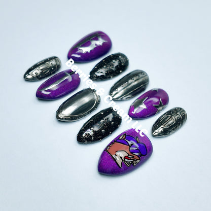 Purple Bilmuri Nails