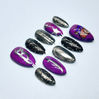 Purple Bilmuri Nails