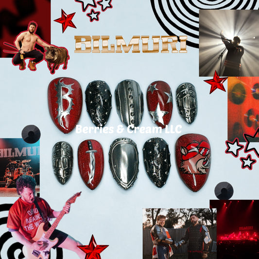Red Bilmuri Nails