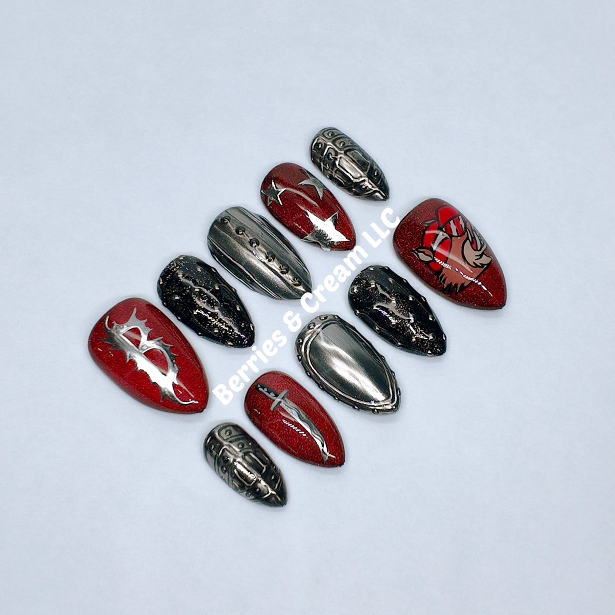 Red Bilmuri Nails
