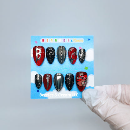 Red Bilmuri Nails