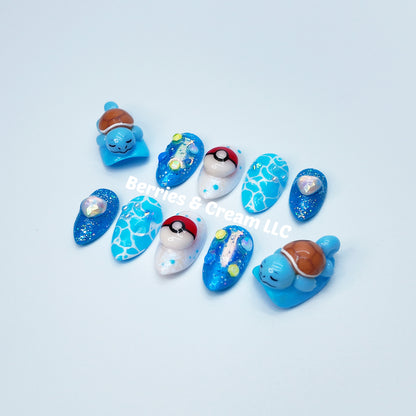 Pokémon - Squirtle Nails