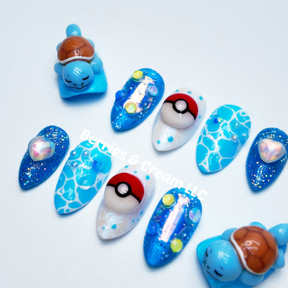 Pokémon - Squirtle Nails