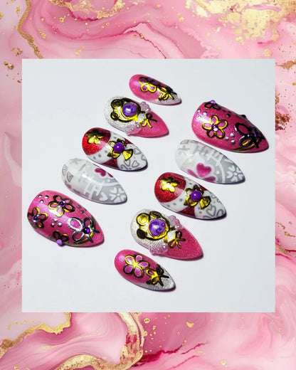 Genshin Impact - Yae Miko Nails