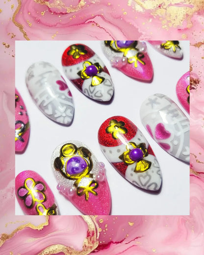 Genshin Impact - Yae Miko Nails