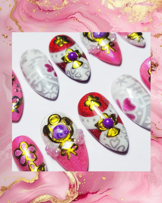 Genshin Impact - Yae Miko Nails