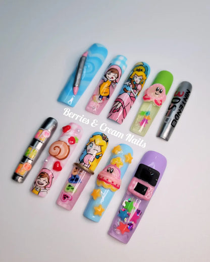 Nintendo 3DS Liquid-Filled Nails